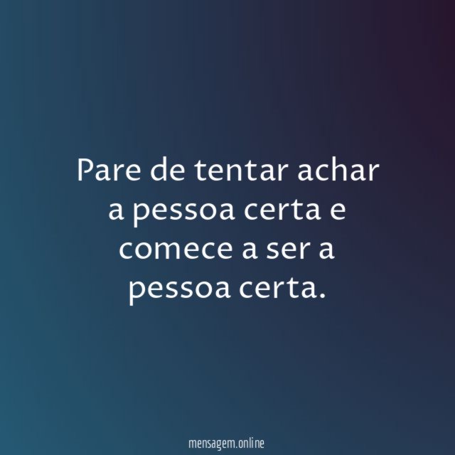 Pessoa certa
