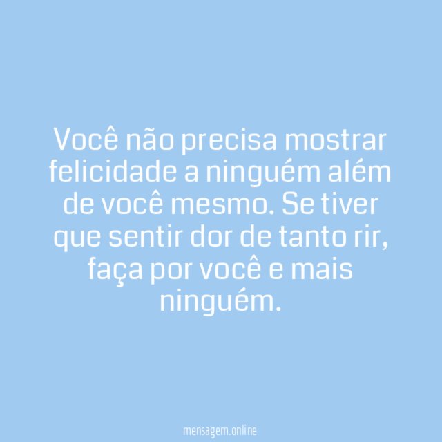 Faça por você