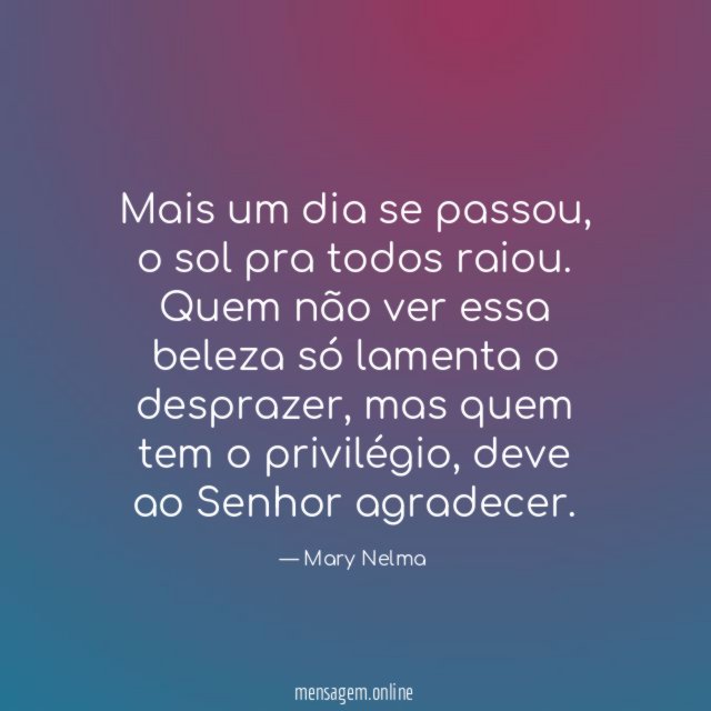 Mais um dia se passou