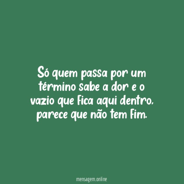 Você não sabe a minha dor