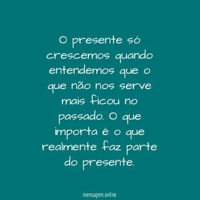 Parte do presente