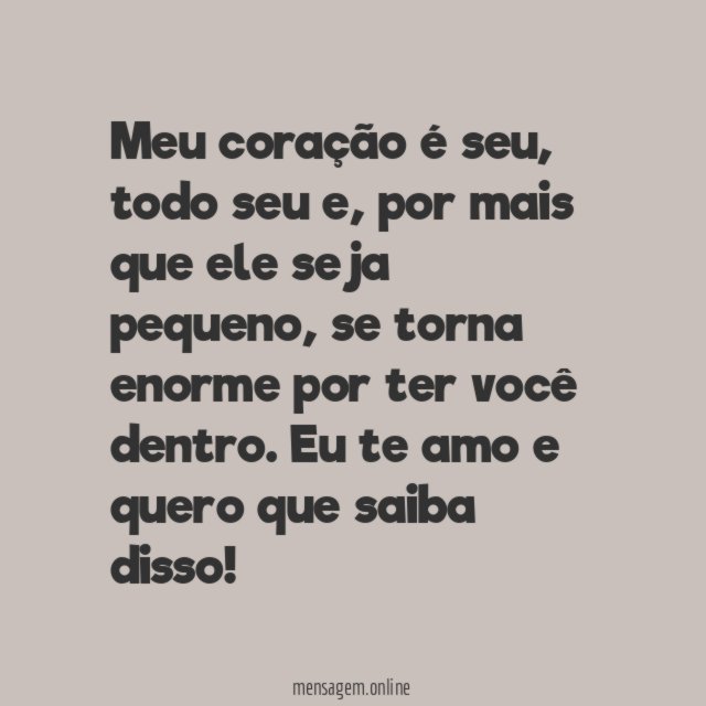 Meu coração é seu!