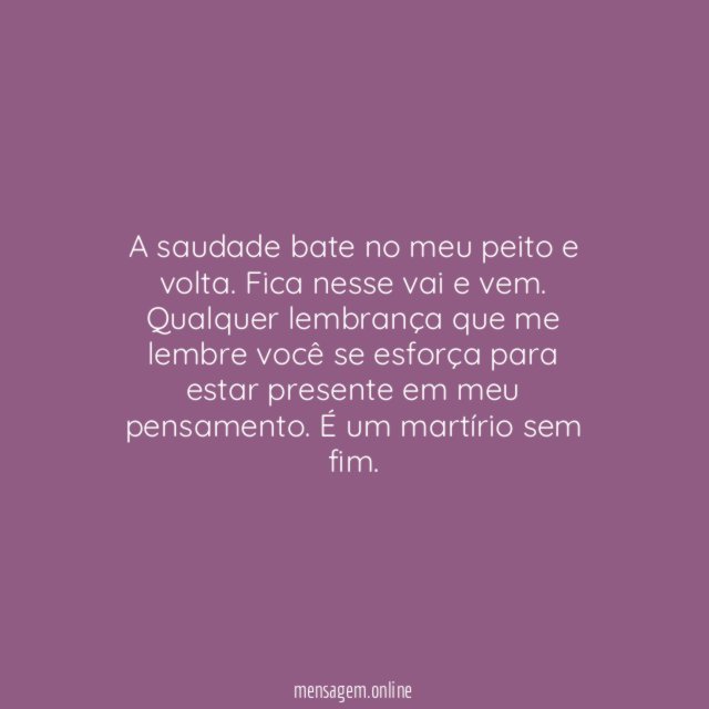 Um martírio sem fim