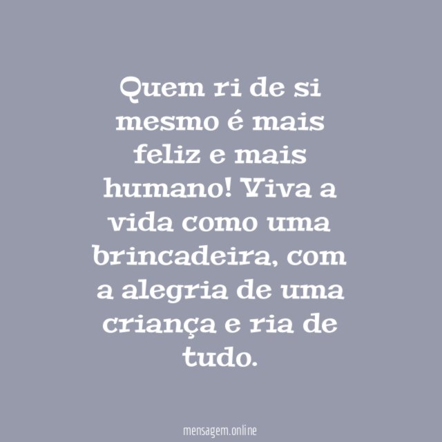Rir de si mesmo