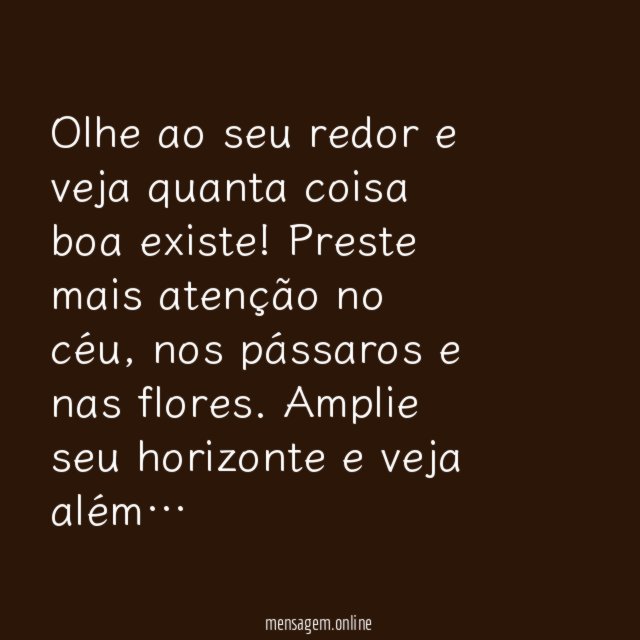Veja além!