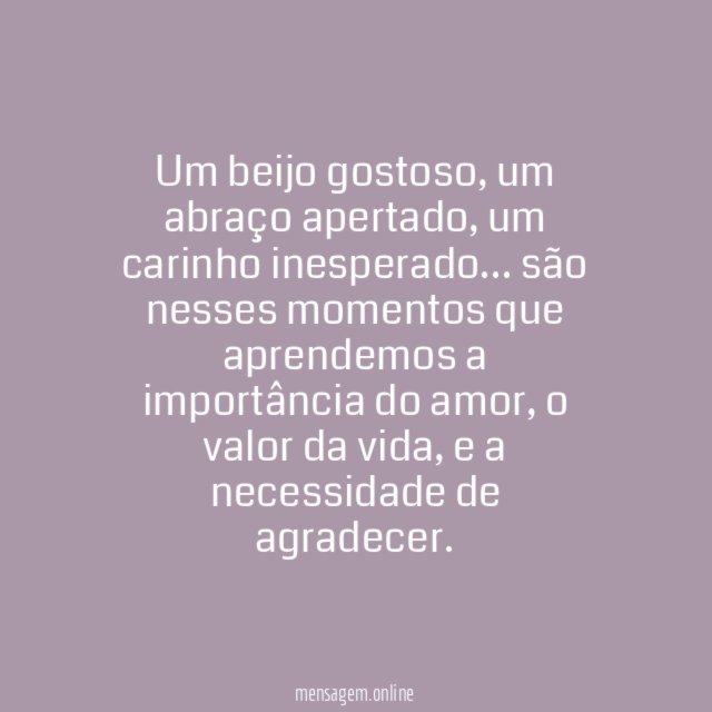 Necessidade de agradecer