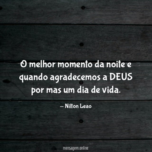 O melhor momento da noite e quando agradecemos