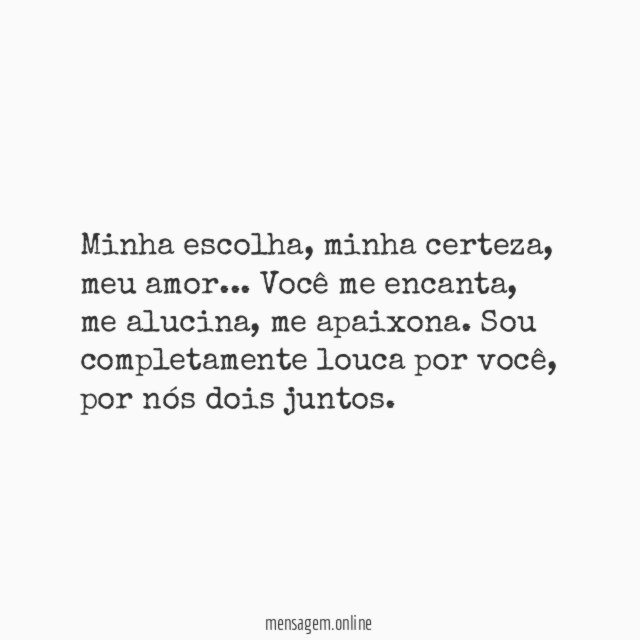 Sou louca por nós
