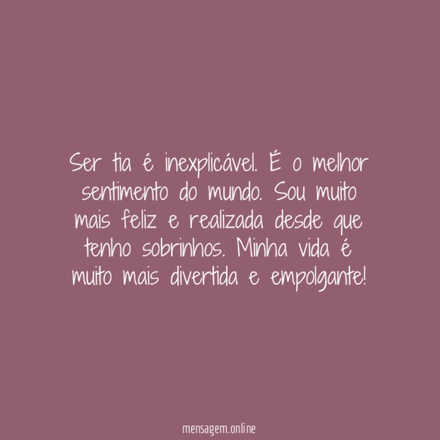 A minha vida
