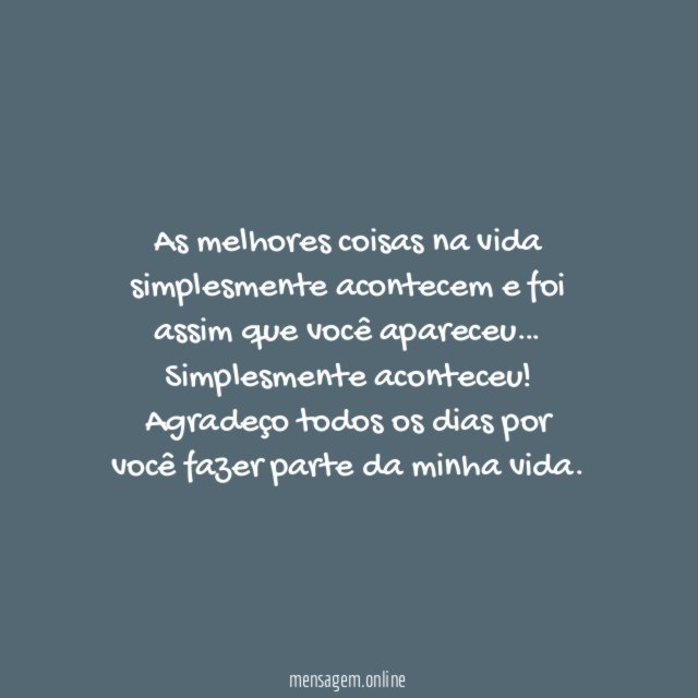 Simplesmente acontece