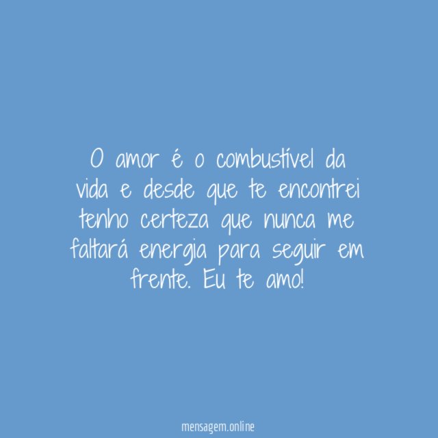 Energia para seguir em frente