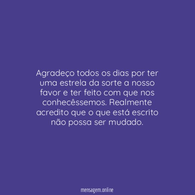 Está escrito!