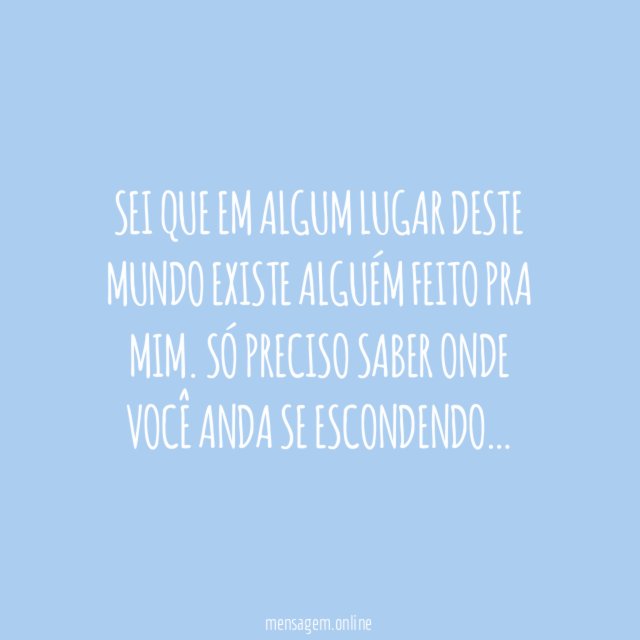 Onde você está?