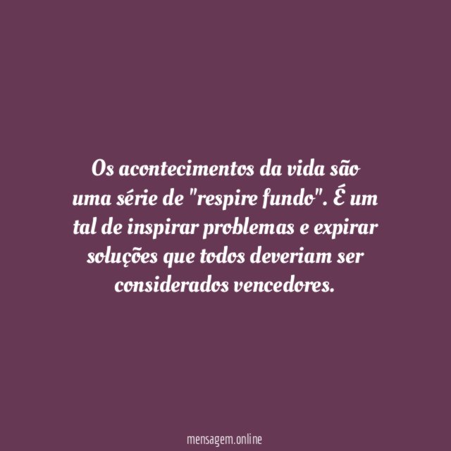 Respire fundo