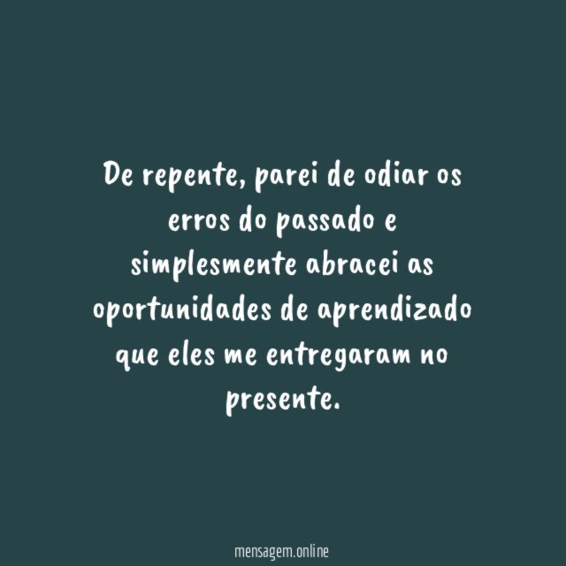 Erros do passado