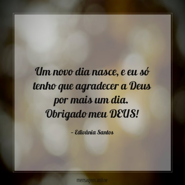 Um novo dia nasce