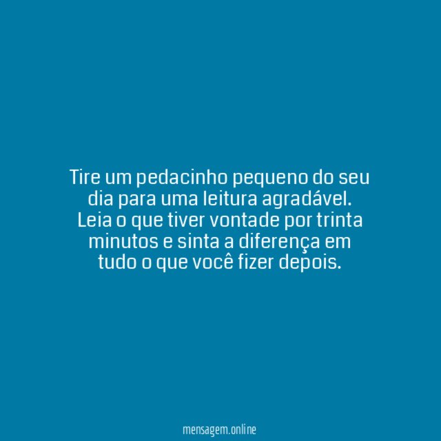 Leia um bom livro