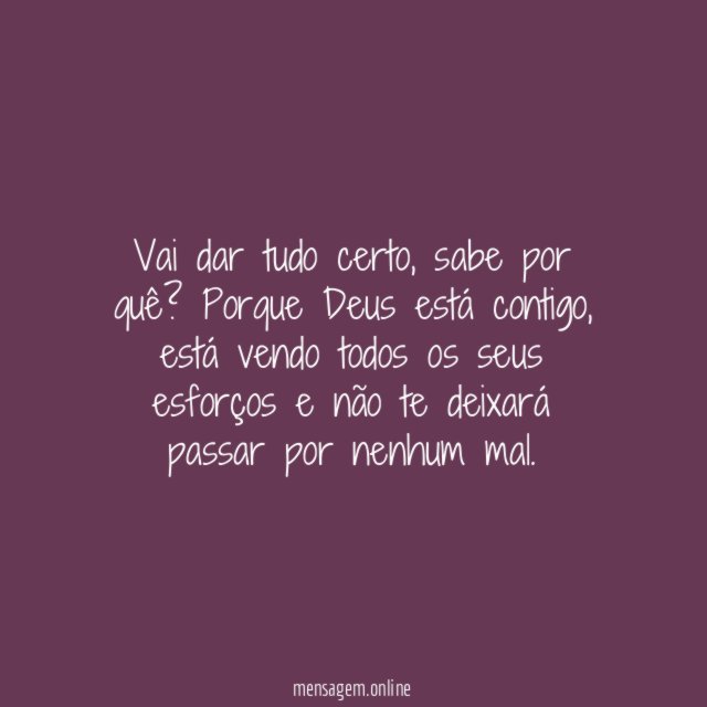 Vai dar certo
