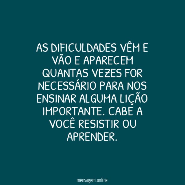 Dificuldades