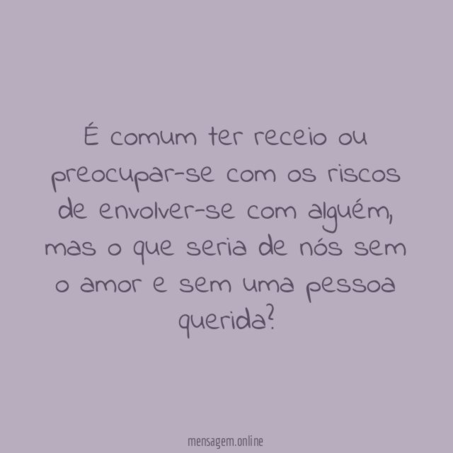 Quem seríamos sem o amor?