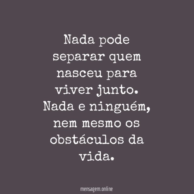 Nem mesmo os obstáculos