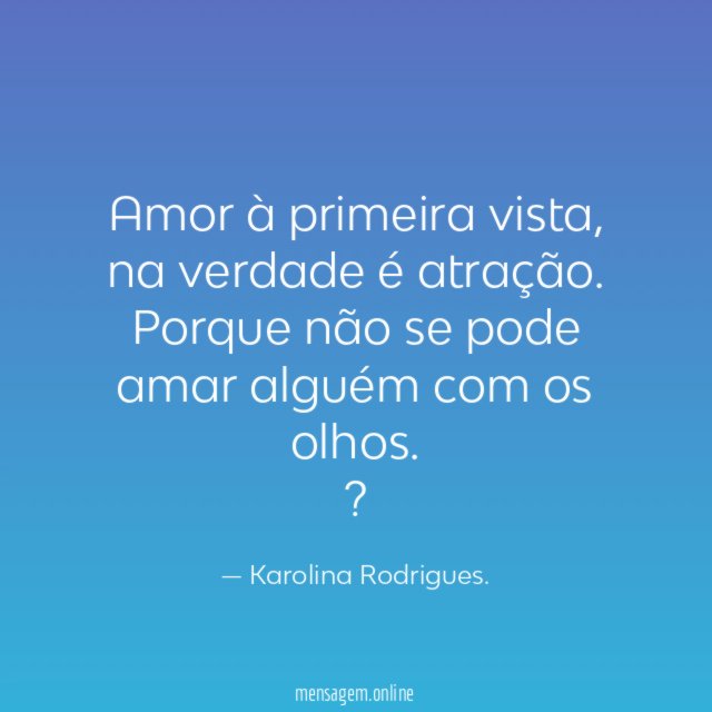 Amor à primeira vista