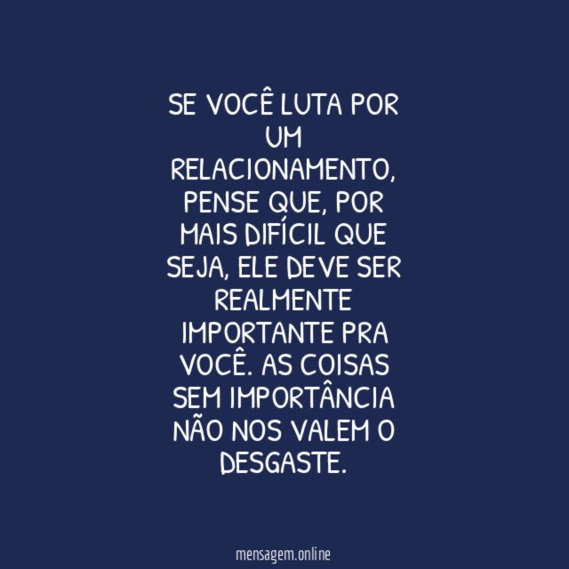 Esforço que vale a pena