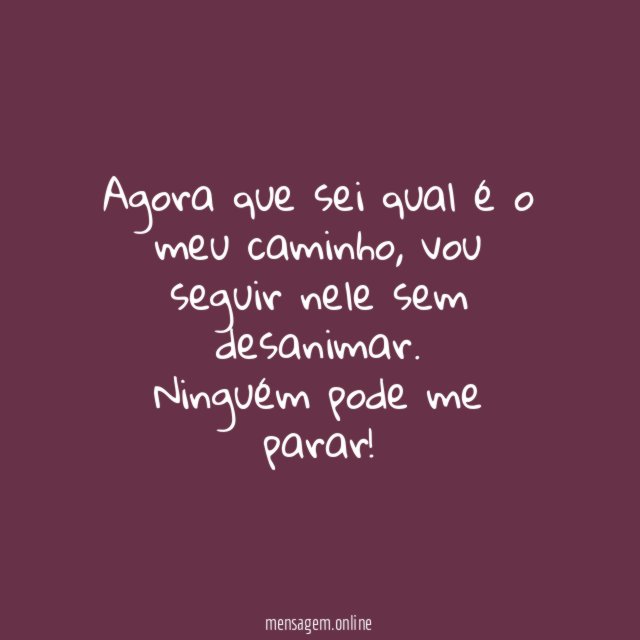 Sem desanimar