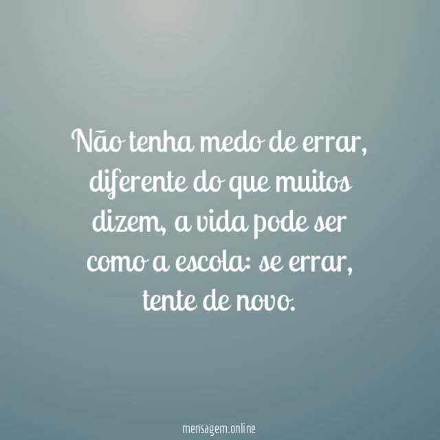 Tente de novo
