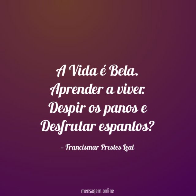 A Vida é Bela.