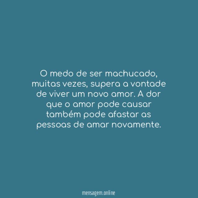 Medo de amar