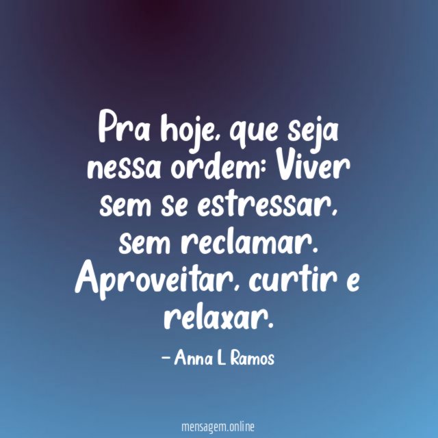 Pra hoje