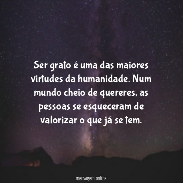O que já se tem