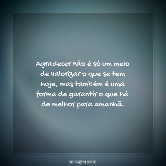 O melhor de amanhã