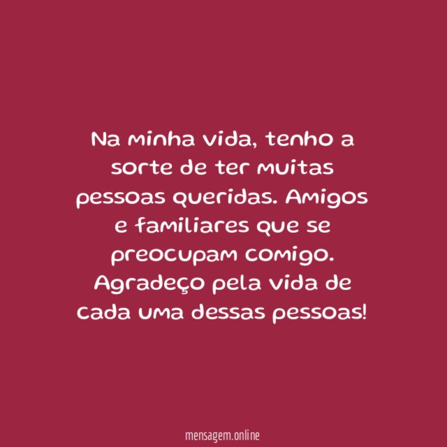 Pessoas queridas