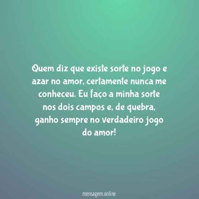 O verdadeiro jogo do amor