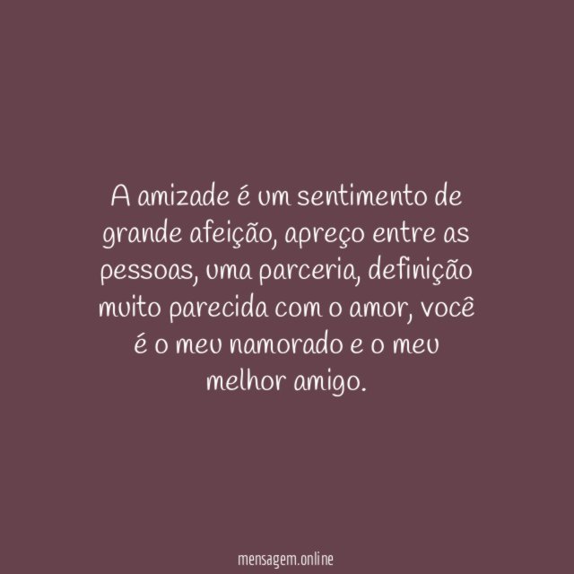 Amor e amizade