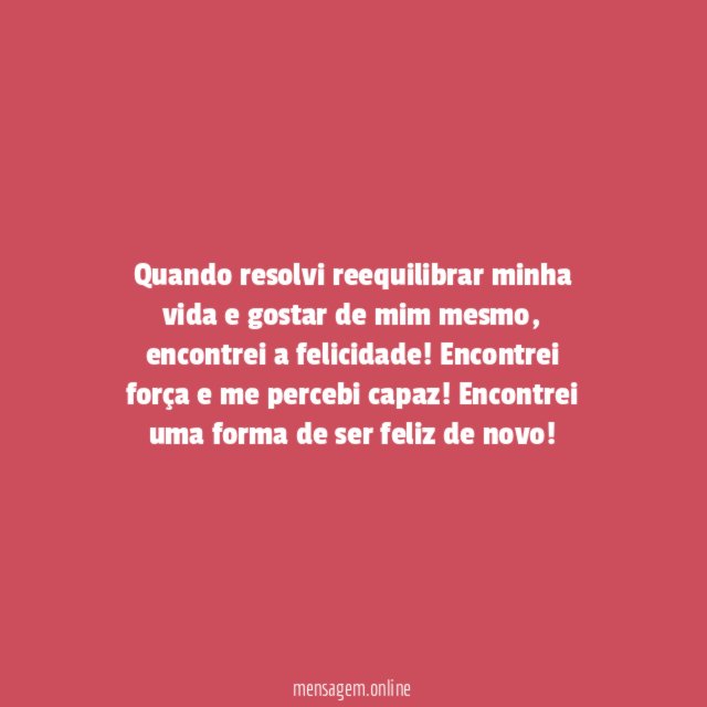 Reequilibrar a vida