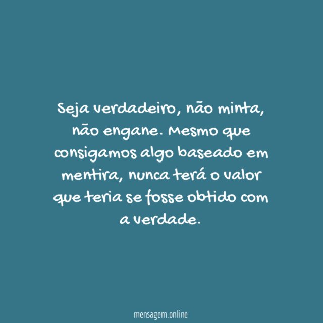 Não iluda!