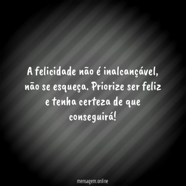Ser feliz!