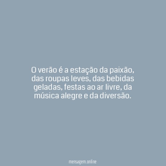 Verão é pura animação