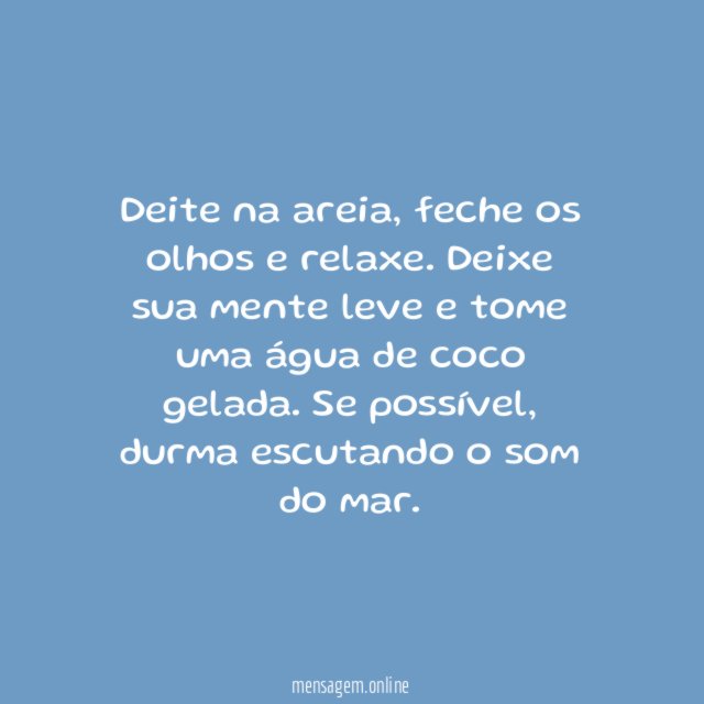 Durma na praia