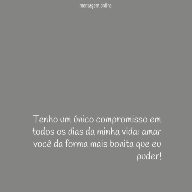 Compromisso da vida