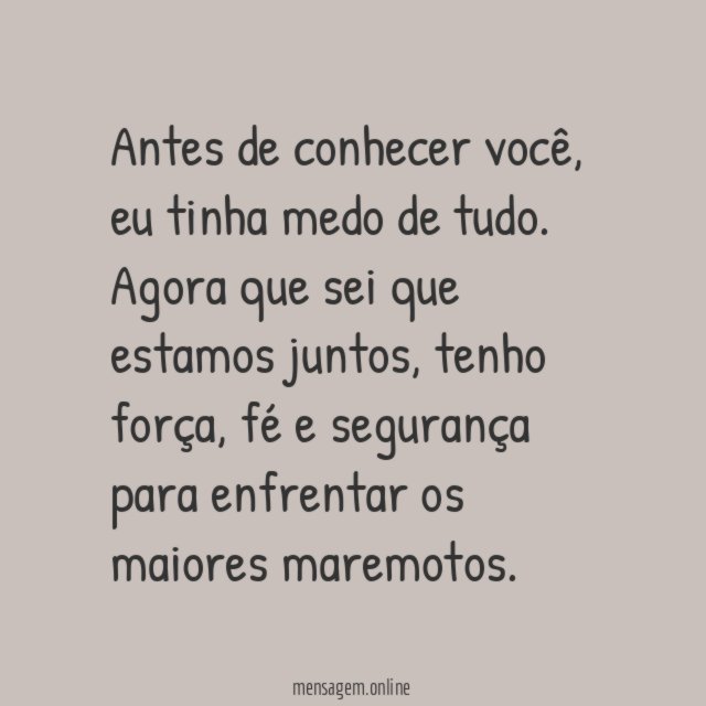 Insegurança é coisa do passado