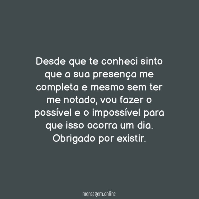 Presença que conforta