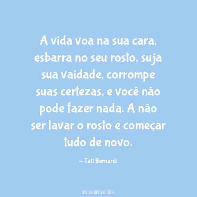 A vida