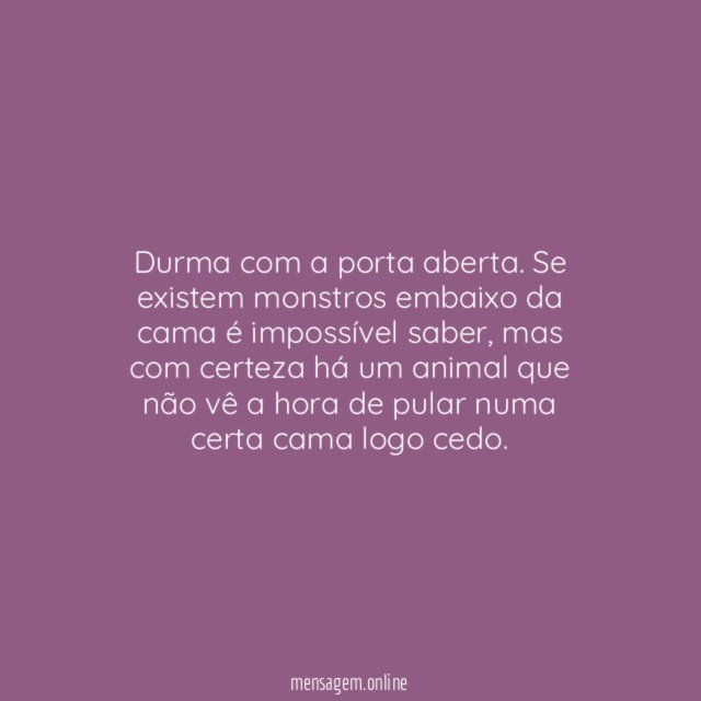 Com a porta aberta