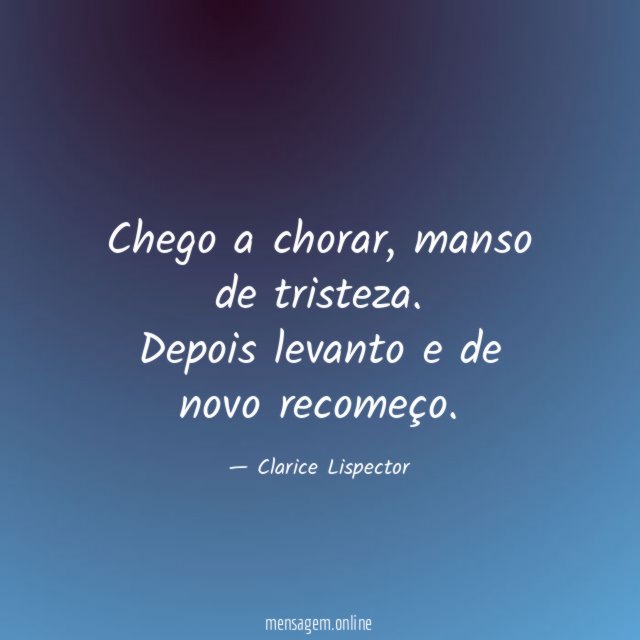 Chego a chorar