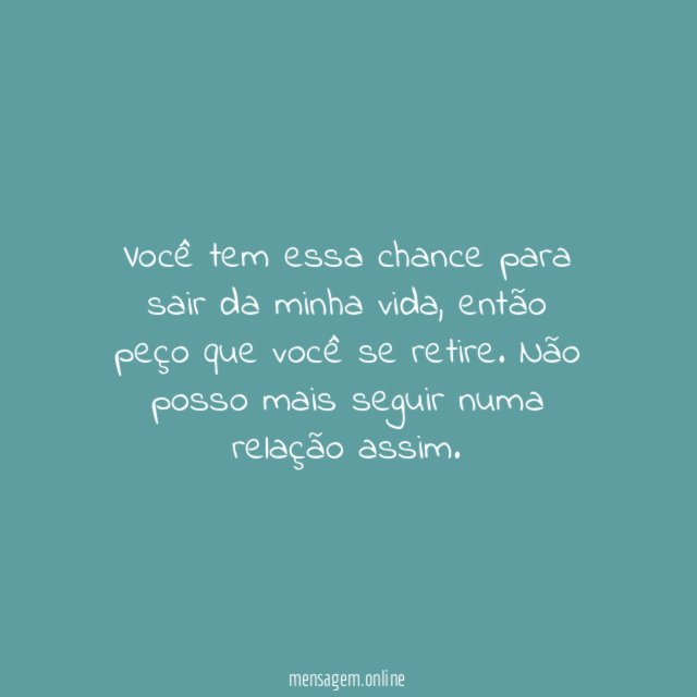 Peço que se retire