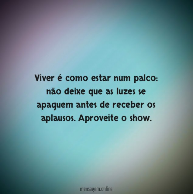 Aproveite o show
